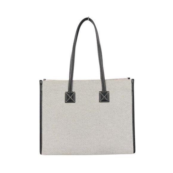 BURBERRY SM FREYA TOTE Canvas Tote Bag 8044137 Gray Women's - Picture 2 of 10